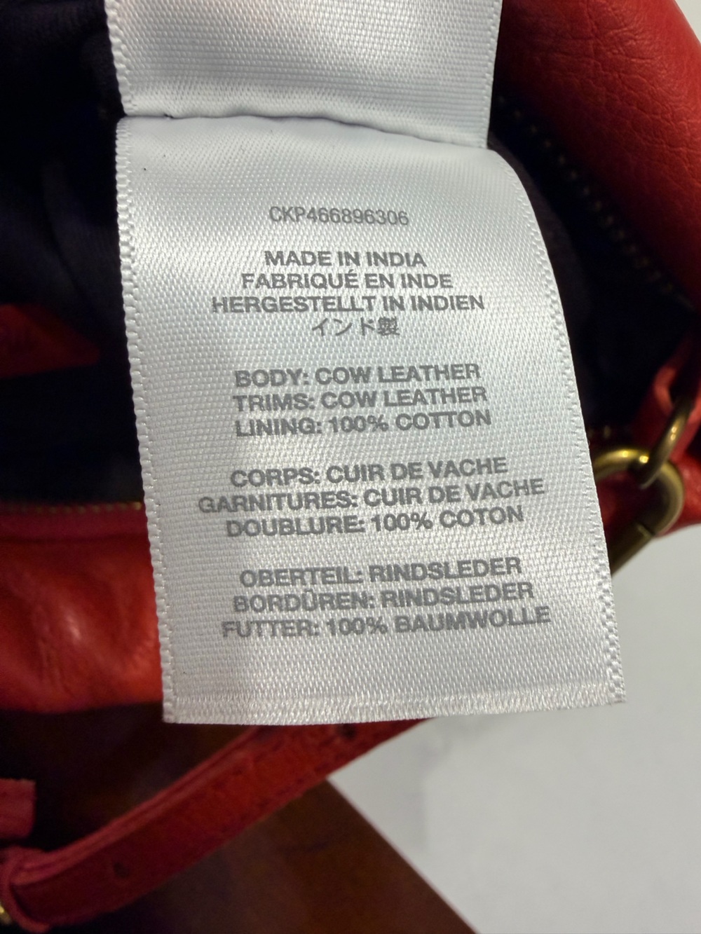 Madewell Red Leather Quilted Crossbody Bag - Picture 9 of 11